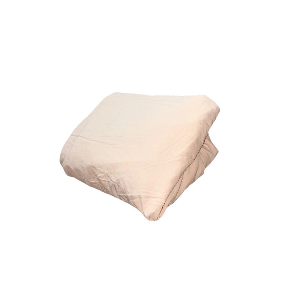 Porto Luxury Fitted Sheet Soft Peach Full Size *Damaged* Cotton Portugal Bedding